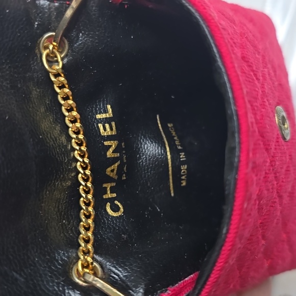 Chanel jersey pink Raspberry Micro Vintage Bag - Picture 12 of 12